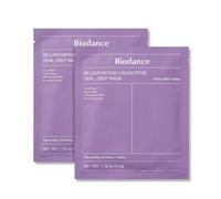 Lot de 2 masques visage BIODANCE Rejuvenating Caviar PDRN | Soin hydrogel au PDRN et extrait de caviar, formule opacifiante devenant transparente après application
