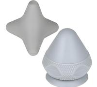 Lot de 2 massages gris - Massage des tissus profonds et silicone respectueux de l'environnement, balle de massage parfaite pour les douleurs musculaires, la récupération post-sport - Idéal pour les