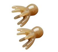 Lot De 2 Masseurs De Cuir Chevelu En Forme De Griffe De Poulpe Outil De Massage Manuel Pour La Relaxation Profonde De La Tête Peigne En Résine Antipelliculaire Pour La