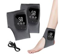 Lot de 2 masseurs de pieds avec chaleur, masseur de cheville sans fil, 3