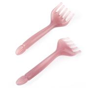 Lot de 2 masseurs manuels pour cuir chevelu, outil de massage du cuir chevelu à 5 griffes et grattoir, peigne de relaxation portable en résine, choix idéal pour la fête des pères, la fête des mères