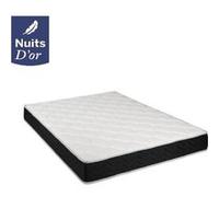 Lot de 2 Matelas 100x200 Latex 80 Kg/m3 + Aertech HR 35 Kg/m3 - Hauteur 20 CM - Accueil Moelleux - Soutien Ferme 100 200 Nuits de rêve Nuits d'Or G