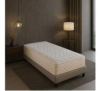Lot de 2 Matelas 70x190 Mémoire de Forme 55 Kg-m3 x 20 cm Très Ferme - 5 Zones de Confort - Noyau Aertech+ 35 Kg-m3 HR Haute Den