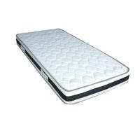 Lot de 2 Matelas 80x190 Hauteur 18 cm + 2 Alèses + 2 Oreillers Visco - Soutien Très Ferme - Mousse 30 Kg/m3 HR Dernière Génération - Très Respirant Blanc