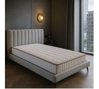 Lot de 2 Matelas 80X200 Mousse Poli Lattex Indformable - Hauteur 23 cm - Soutien Ferme Face Hiver - Face t