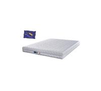 Lot de 2 Matelas 80x200 pour Sommier Electrique ou Mécanique - Mousse Poli Lattex - 20 cm Déhoussable - Souple + 2 Oreillers à Mémoire de Forme valeur 178 € 80 200 Pink King of Dreams G