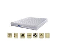 Lot de 2 matelas 80x200 x 20,5 cm ferme - spécial sommier electrique - déhoussable housse lavable - 7 zones de confort - ame poli lattex 33 kg/m3 - h