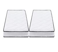 Lot de 2 Matelas 80x200cm Matelas 7 Zones Ergonomique
