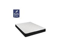 Lot de 2 Matelas 90x190 Hauteur 23 Cm Soutien Ferme - Mousse Haute Résilence HR 40 Kg/m3 + 2 Protèges Matelas OFFERTS 90 190 Nuits d'Or