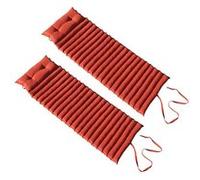 Lot De 2 Matelas Bain De Soleil Sormiou Terracotta Polyester 180x60cm