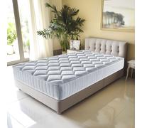 Lot de 2 Matelas benjamin a Ressorts Ensaches + 4 cm Memoire de Forme 80 Kg/m3 - 80x190 Hauteur +/- 31 cm - Accueil Moelleux - Soutien Equilibre - 7 Zones de Confort -