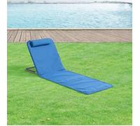 Lot de 2 Matelas de Plage Donostia Dossier Inclinable Bleu