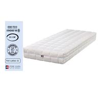 Lot De 2 Matelas Latex Naturel 80x190 X 21 Cm Ferme - Spécial Sommier Electrique - Déhoussable Housse Lavable - 7 Zones De Confort - Noyau Poli Lattex Hr Dernière Génération - Très Respirant