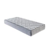 Lot de 2 Matelas Mathieu a Ressorts + 3 cm de Latex 75 Kg/m3-70x190 Hauteur +/- 20 cm - Accueil Ferme - Soutien Ferme - 5 Zones de Confort - Hypoallergenique