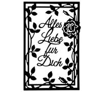 Lot de 2 matrices de découpe « Alles Liebe für Dich »