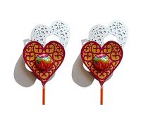 Lot de 2 matrices de découpe en forme de cœur en dentelle pour gaufrage, scrapbooking, cadre photo, décoration