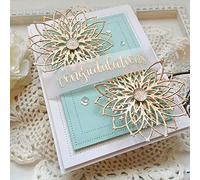 Lot de 2 matrices de découpe en forme de fleur pour la fabrication de cartes, les albums photo, les matrices de gaufrage décoratives pour la fabrication de cartes et la broche mignonne