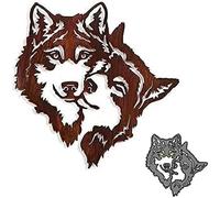 Lot de 2 matrices de découpe en forme de loups d'animaux pour la fabrication de cartes, pochoirs de découpe pour bricolage, scrapbooking, album photo, matrices de découpe décoratives la fabrication