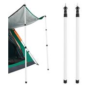 lot de 2 mâts télescopiques pour voile d'ombrage | mât extensible 90cm - 230cm pour auvent de caravane | mât de montage en aluminium | mât pour voile d'ombrage pour camping-car parasol