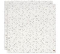 Jollein Langes Mousseline Bébé - Leafy Dreams - Lot de 2-115x115 cm - 100% Coton - Linges Bébé - Couverture Mousseline - Certifiée OEKO-TEX