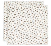 Jollein Miffy and Friends Lot de 2 serviettes en mousseline 100% coton pour bébé 115 x 115 cm Certifié Oeko-Tex