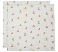 Lot de 2 langes coton hydrophile 115x115 cm Teddy Bear - Jollein