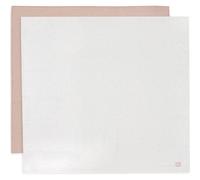 Lot de 2 maxi-langes en coton Twinkling Wild Rose (115 x 115 cm)