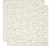 Lot de 2 maxi langes en gaze de coton Animals Nougat (115 x 115 cm)