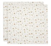 Lot de 2 maxi-langes en gaze de coton Miffy Family Farm (115 x 115 cm)
