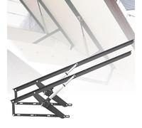 Lot de 2 mécanismes de levage de lit électriques avec télécommande, vérins à gaz robustes pour lits et sommiers à ressorts, noir, 80 cm