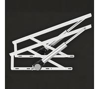 Lot de 2 mécanismes de levage électrique compacts pour lit, Vérin de rangement robuste avec télécommande, pour lit simple, tatami, canapé, lucarne et projets de bricolage(White)
