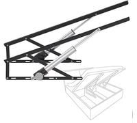 Lot de 2 mécanismes élévateurs de lit électriques avec télécommande, mécanisme de levage de rangement de lit, capacité de charge de 600 kg, économie d'espace, pour boîte de rangement, lit, canapé