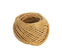 Lot de 2 mèches de bougie en chanvre, respectueuses de l'environnement, cirées biologiques, 2 mm, pour lampes à huile et fabrication de bougies (60 m)