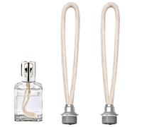 Lot de 2 Mèches de Lampe à Huile - Mèches Catalytiques avec Brûleur Compatibles avec Lampe Berger et Toutes Les Lampes Catalytiques diffuseurs d’aromathérapie pour Maison et Bureau (Argent)