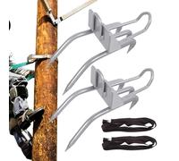 Lot de 2 médiators pour escalade des arbres | Équipement d'escalade de 2 pièces avec pics | Équipement de sécurité avec amortissement des chocs pour activités extérieures abattage chasse observation