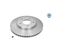 2x Disque de frein Essieu avant ventilé 28-15 523 0023/PD MEYLE pour HYUNDAI KIA
