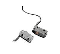 Lot de 2 micro-interrupteurs WS1 à 3 broches avec câble 105 mm 5 A 250 V, bouton de réinitialisation de détection de limite de course tactile