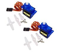 Lot de 2 micro servomoteurs SG90 9G pour hélicoptère, avion, voiture, bateau, robot, bras SG90, micro servomoteur 9G