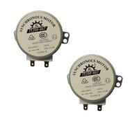 Lot de 2 micromoteurs synchrones AC 220-240 V, 4 W, 6 tr/min, 48 mm, compatibles avec les ventilateurs à air chaud, moteur de plateau de four à micro-ondes TYJ50-8A7 50/60 Hz CW/CCW