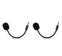 Lot de 2 micros de jeu de rechange pour casque Razer Kaira Pro sur PC/PS4/PS5/Xbox One/Xbox Series XIS, microphone amovible de 3,5 mm
