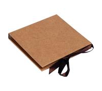 Lot De 2 Mini Albums Photos Accordéon À Personnaliser Pour 26 Photos 10x10 Cm - Beige - 11,5 X 11,5 Cm
