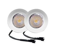 Lot de 2 mini ampoules LED for hotte de cuisinière, trou de 30 mm, 1,5 W, 12 V CC, connecteur EL4.5, ampoule encastrée for ventilateur de fumée(White 6000K,SM CONNECTOR_NO)