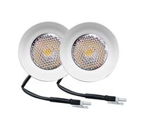Lot de 2 mini ampoules LED for hotte de cuisinière, trou de 30 mm, 1,5 W, 12 V CC, connecteur EL4.5, ampoule encastrée for ventilateur de fumée(White 6000K,EL CONNECTOR_NO)
