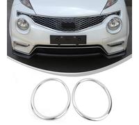 Lot de 2 mini anneaux décoratifs pour phares compatibles avec Nissan Juke/Infiniti ESQ à partir de l'année modèle 14+ Anneau décoratif pour phares