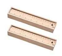 Lot de 2 mini boîtes à crayons portables en bois avec tiroirs pour l'école, les enfants, les