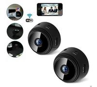 Lot de 2 mini-caméras enregistreurs WiFi A9 sans fil pour surveillance vidéo bébé et maison connectée