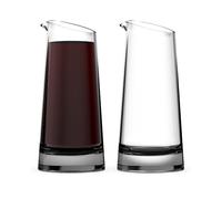 Lot de 2 mini carafes à vin individuelles (326 g) - Carafes à vin individuelles en verre - Mini carafes à vin individuelles