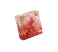 Lot de 2 mini carnets de cartes portables Motif papillon rose