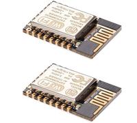 Lot de 2 mini cartes WiFi, module émetteur-récepteur sans fil 8266 12E, mini module sans fil, carte adaptateur d'extension, modèle Wi-Fi série, module Wi-Fi à distance