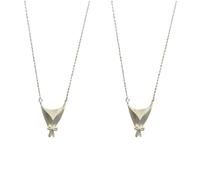 Lot De 2 Mini Colliers De Vase, Collier De Vase Portable Pour Femme, Chaîne De Cou De Bouquet De Fleurs, Chaîne De Bijoux De Cou Avec Pendentif Bouquet Élégant Pour Mariage, Anniversaire, Thanksgiving